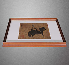 阿拉善右书画装裱配框服务案例